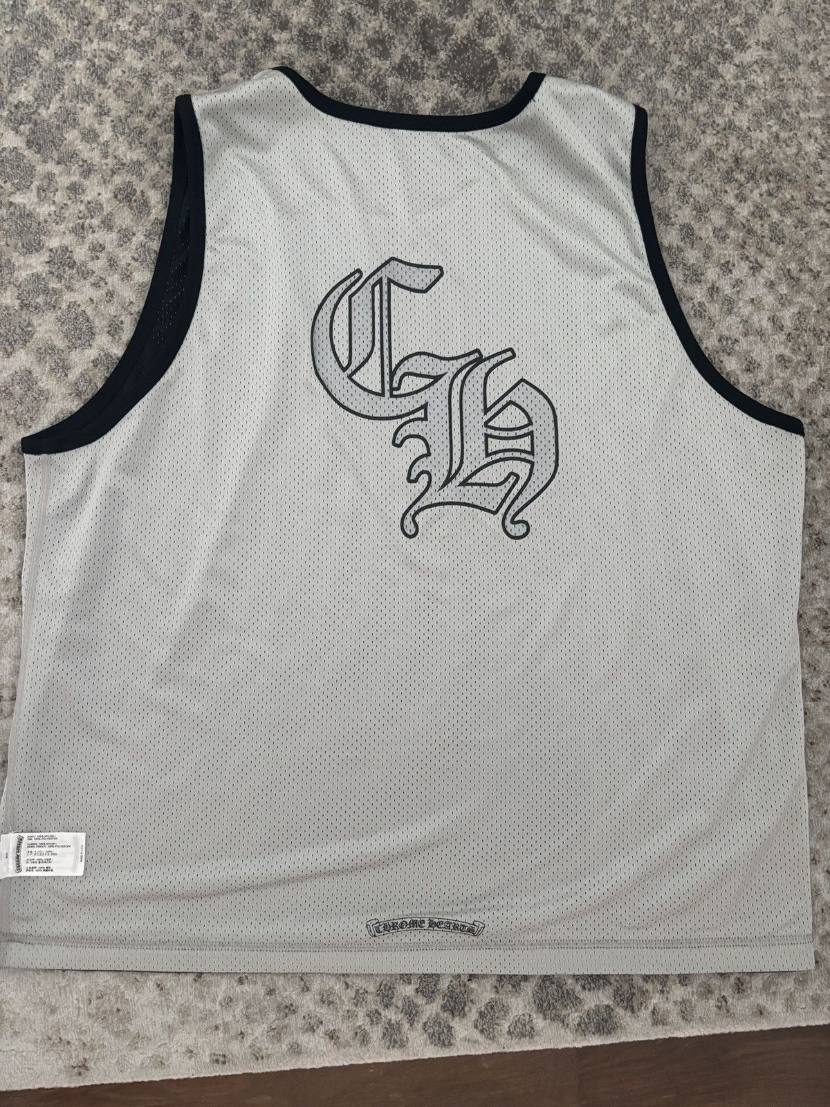 Chrome Hearts Black and grey reversible chrome heart jersey Size US XXL / EU 58 / 5 - 4 Thumbnail
