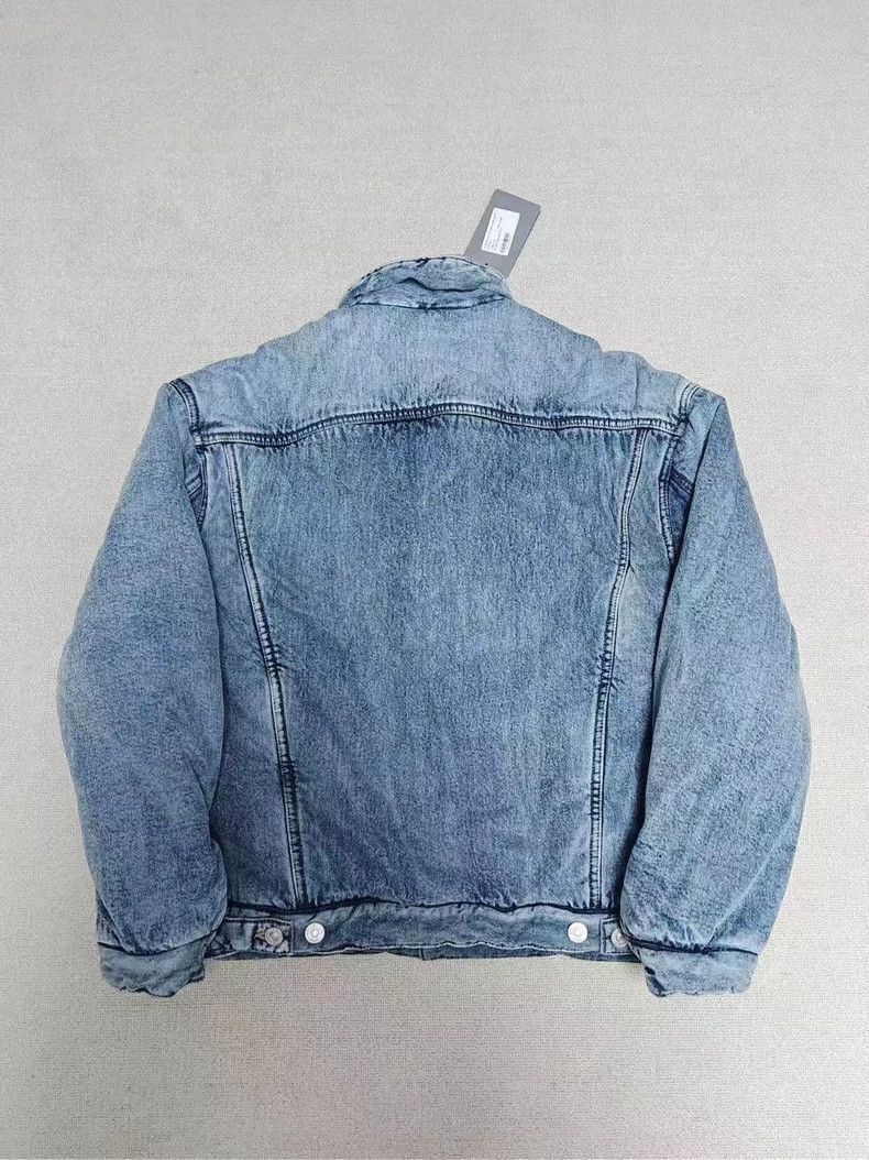 Balenciaga Balenciaga 22 FW Padded Wash Denim Cotton Jacket 2502-Nexta Size XS / US 0-2 / IT 36-38 - 2 Thumbnail