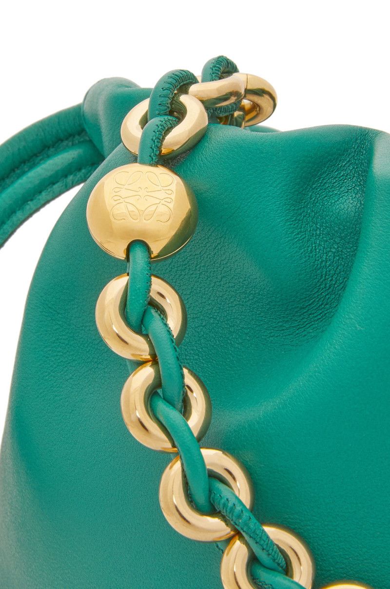 Loewe o1in1g0426 Size: OS/ Mini Flamenco Purse Bag Emerald Green Size ONE SIZE - 6 Thumbnail