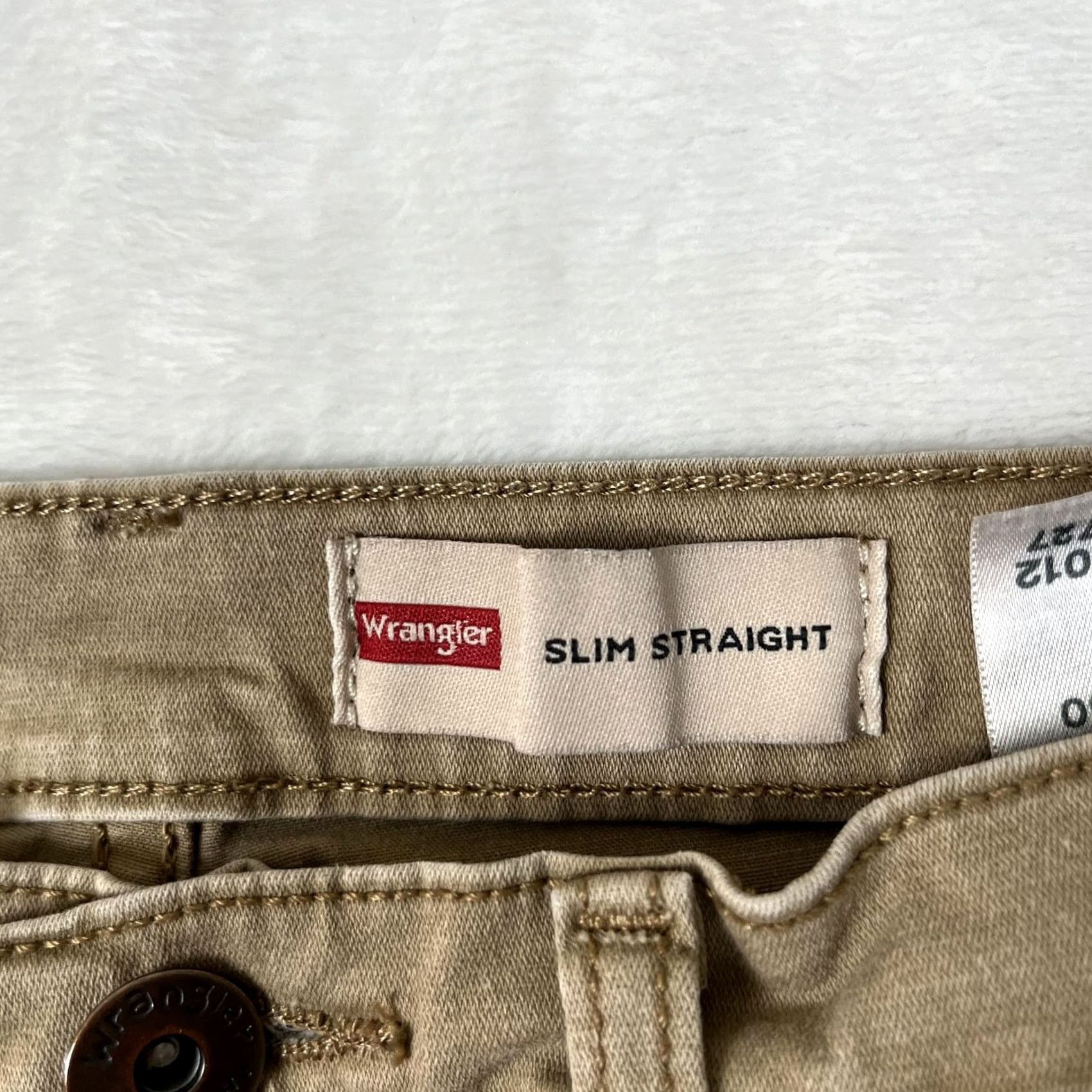 Wrangler Wrangler Jeans Mens 31x30 Brown Slim Straight Stretch Denim Medium Wash Pants Size US 31 - 7 Thumbnail