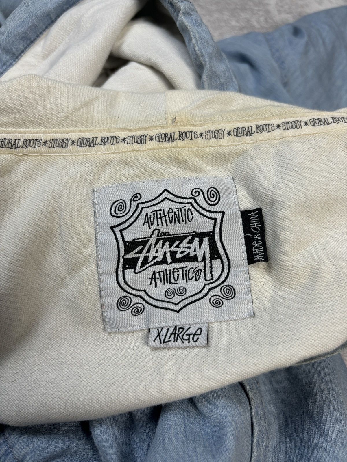 Stussy × Vintage Vintage Stussy Faded Zip Up Sweatshirt Size US XL / EU 56 / 4 - 8 Thumbnail