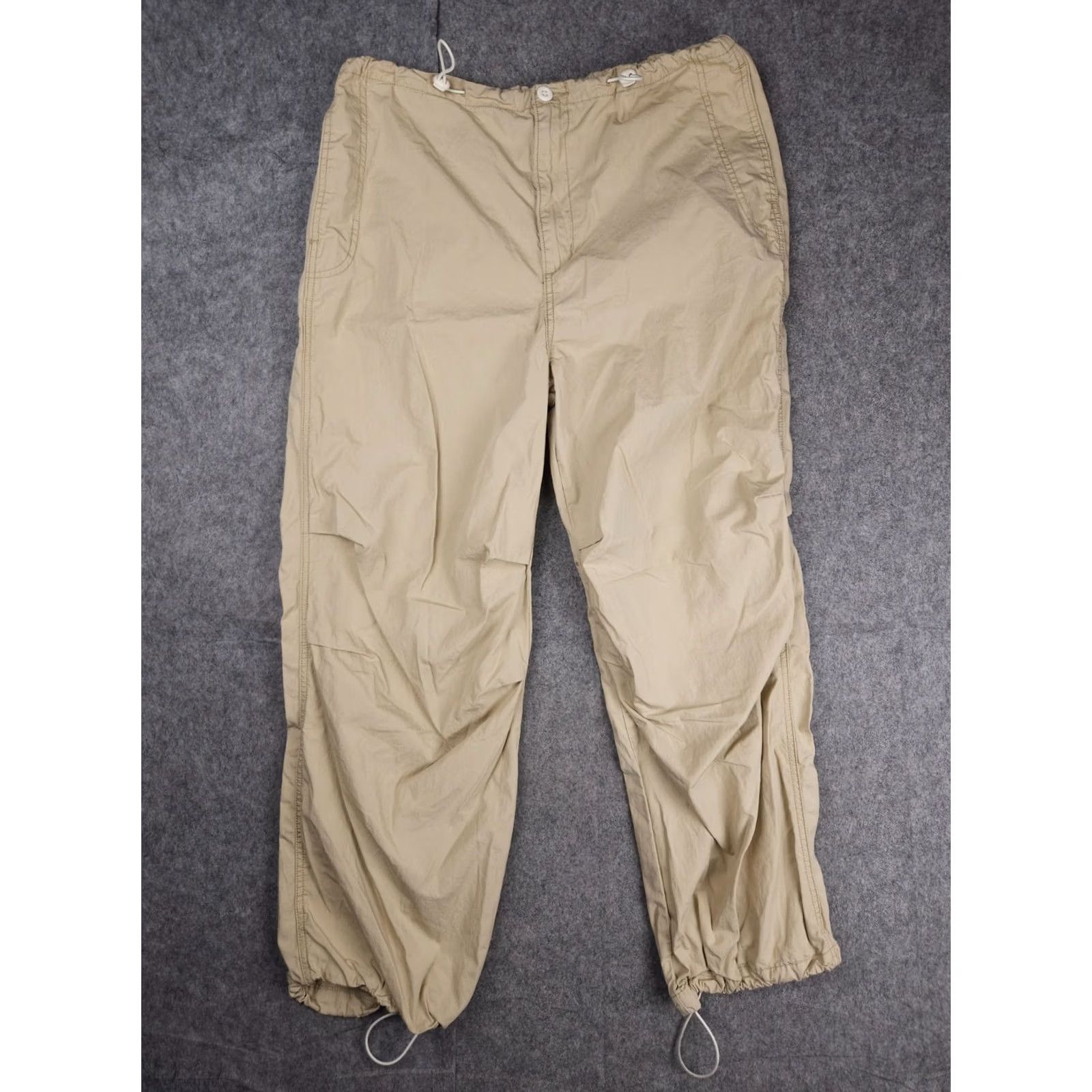Levi's Levi's Parachute Pants Mens Large 34 x 29 Beige Drawstring Lightweight Cotton Pants Mens Size US 33 - 2 Thumbnail