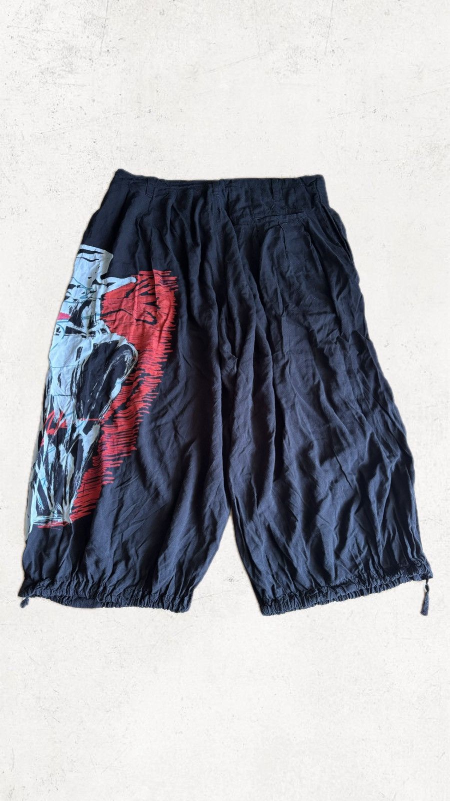 Japanese Brand Yohji Yamamoto Black Scandal SS19 Graphic Print Pants Size US 32 / EU 48 - 4 Thumbnail