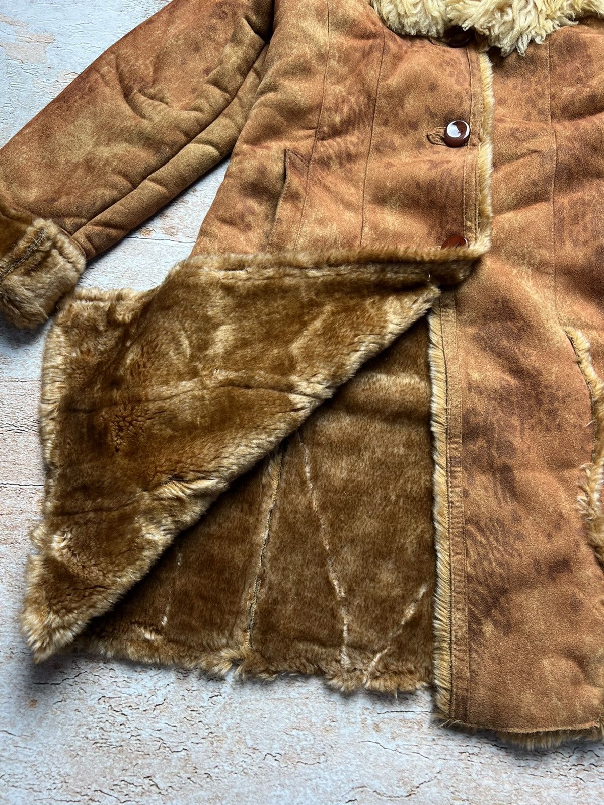 Vintage Vintage 90s retro faux fur coat Size S / US 4 / IT 40 - 7 Thumbnail