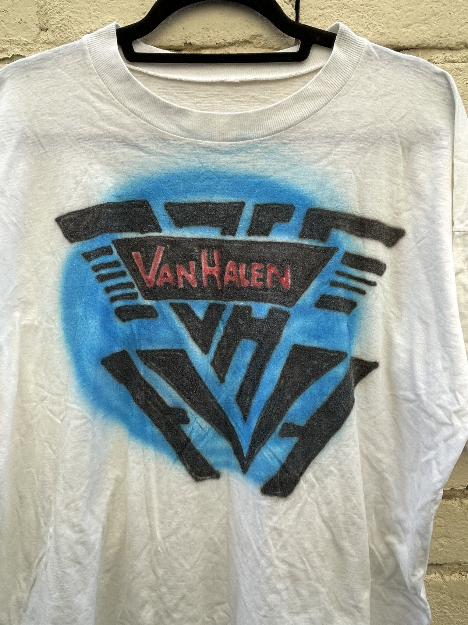 Band Tees Vintage 90s 80s Parking Lot Bootleg Band T-Shirt Van Halen Size US XL / EU 56 / 4 - 3 Thumbnail