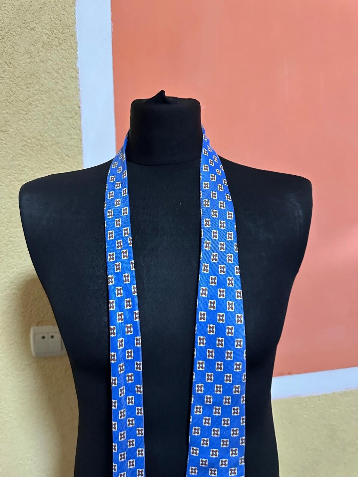 Luigi Borrelli Borrelli Napoli Blue Floral Silk Tie Size ONE SIZE - 3 Thumbnail