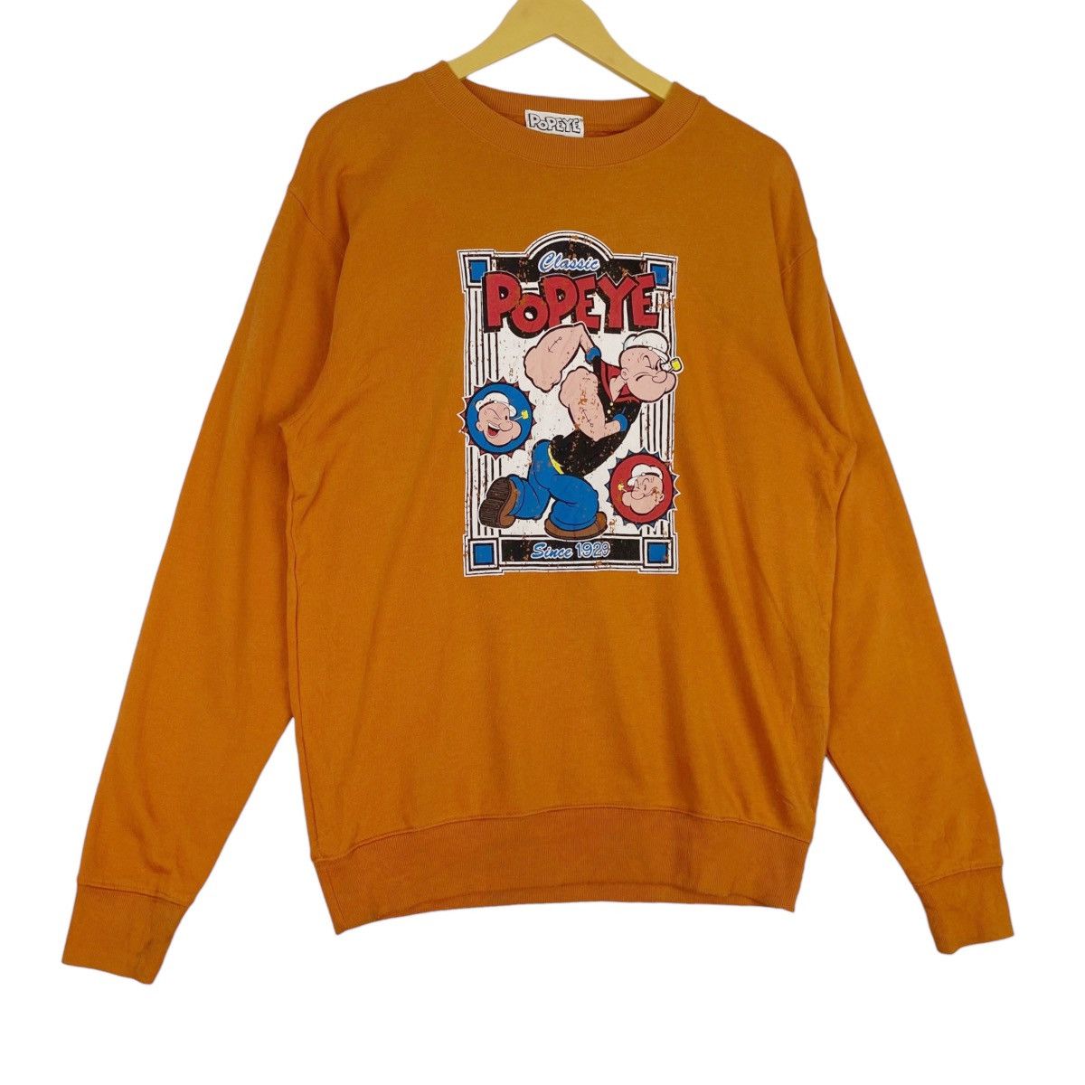 Vintage Vintage Popeye Printed Crewneck Sweatshirt Size US L / EU 52-54 / 3 - 3 Thumbnail