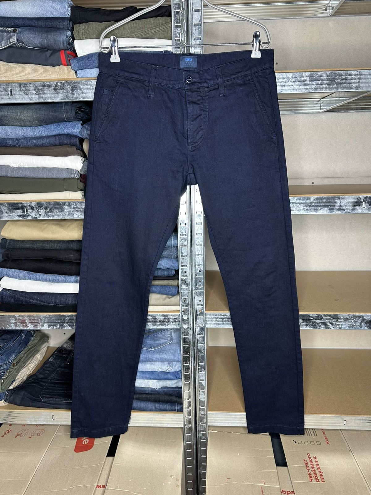 Edwin Edwin Indigo Cotton 55 Chino Pants Size 30x33 Size US 30 / EU 46 - 1 Thumbnail