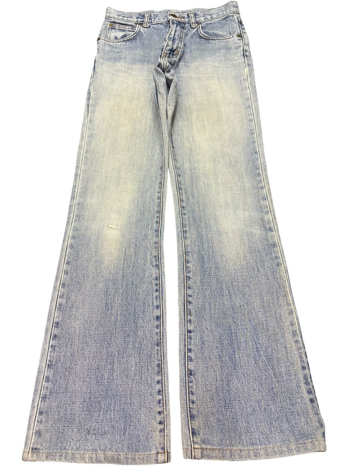 Wrangler Vintage Wrangler Mud Wash Distressed Flare Jeans Size 26" / US 2 / IT 38 - 1 Thumbnail