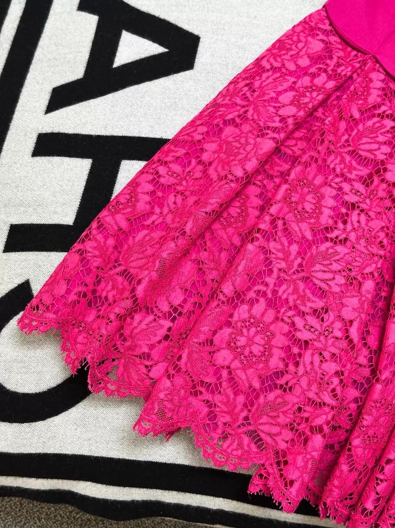 Valentino Valentino Rose red sleeveless lace dress Size XS / US 0-2 / IT 36-38 - 3 Thumbnail