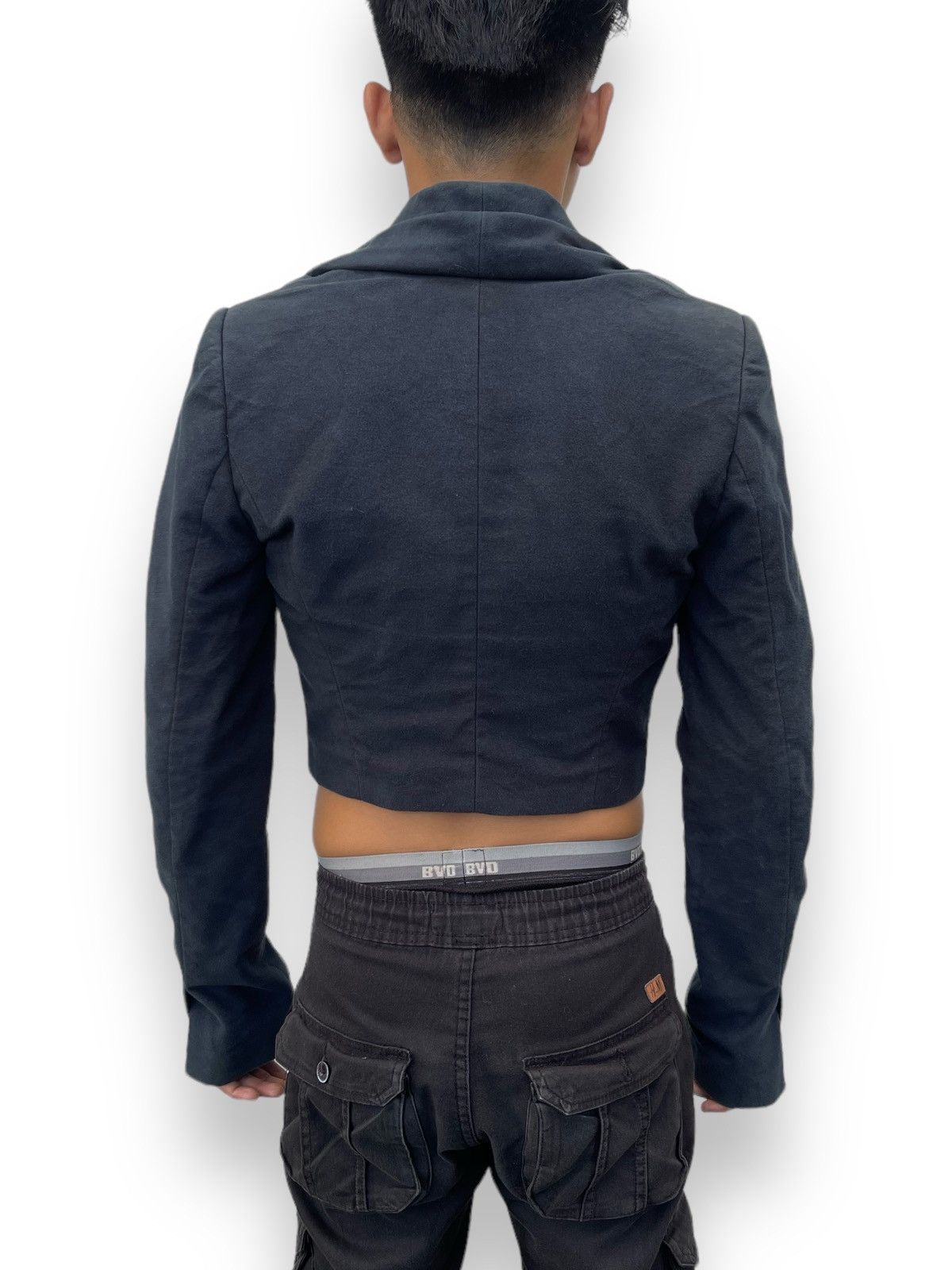 Haider Ackermann 🔥A/W 2013 HAIDER ACKERMANN MOLESKIN CROPPED JACKET Size S / US 4 / IT 40 - 5 Thumbnail