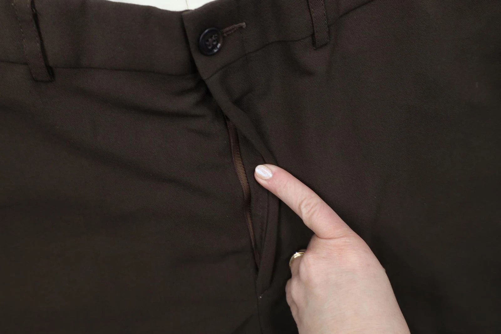 Vintage Vintage 90s Streetwear Rayon Gabardine Wide Leg Chino Pants Size US 36 / EU 52 - 7 Thumbnail