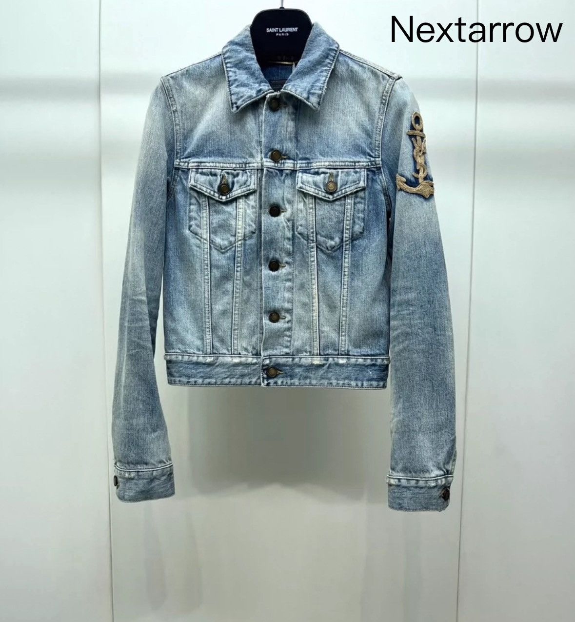 Saint Laurent Paris × Yves Saint Laurent SAINT LAURENT Anchor denim jacket 2412-Nextarrow Size US S / EU 44-46 / 1 - 1 Thumbnail