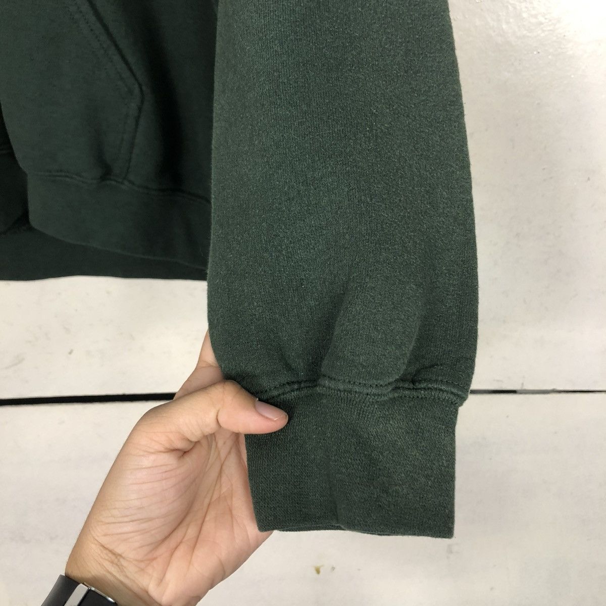 Vintage 🔥RICH GREEN HOODIE PULL OVER RIVERVIEW BIBLE CAMP BIG LOGO Size US M / EU 48-50 / 2 - 16 Thumbnail