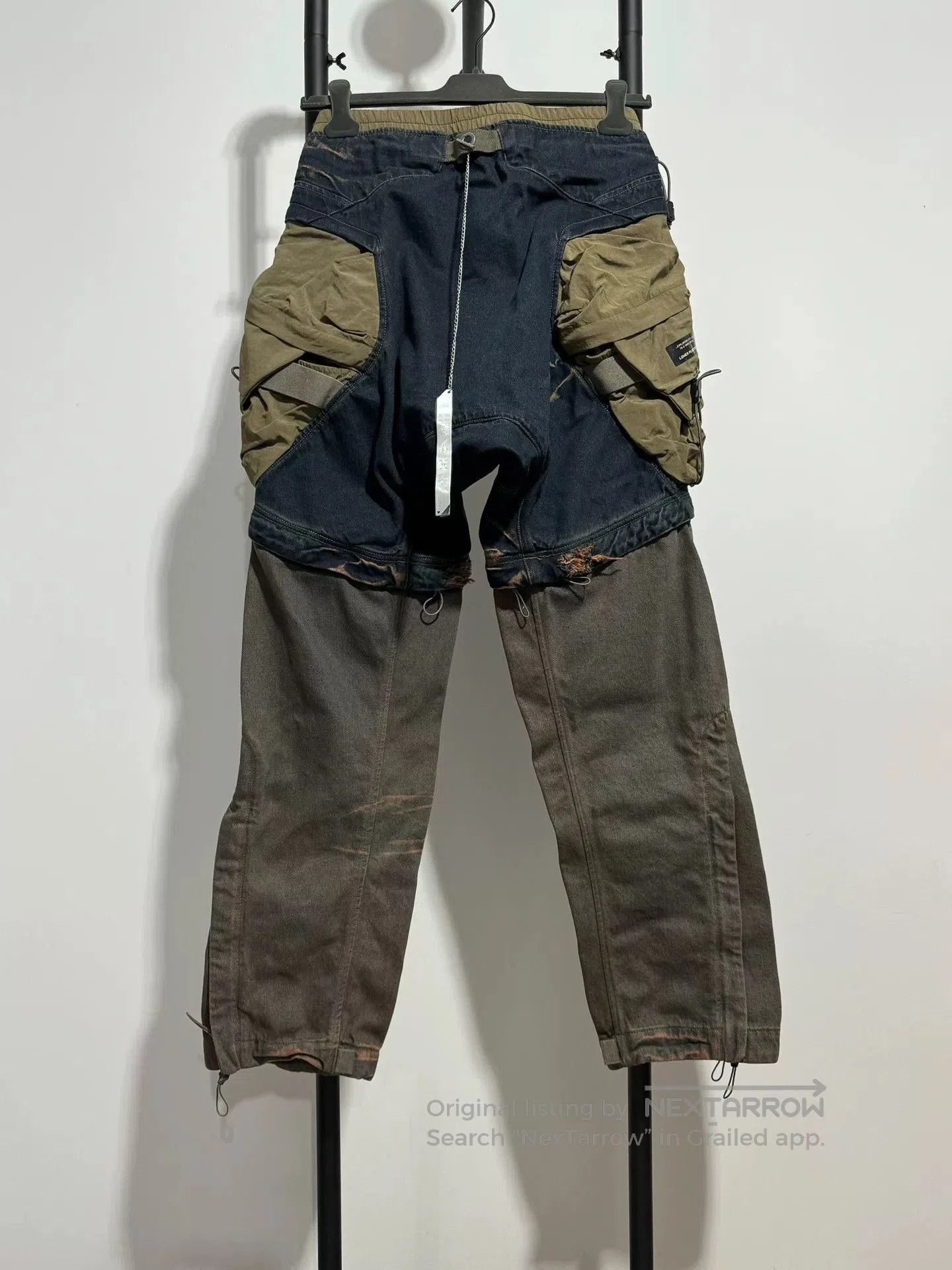 Hamcus vintage style distressed cargo pants. Size US 32 / EU 48 - 2 Thumbnail