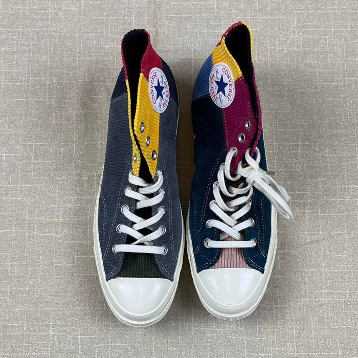 Converse hot sale corduroy patchwork