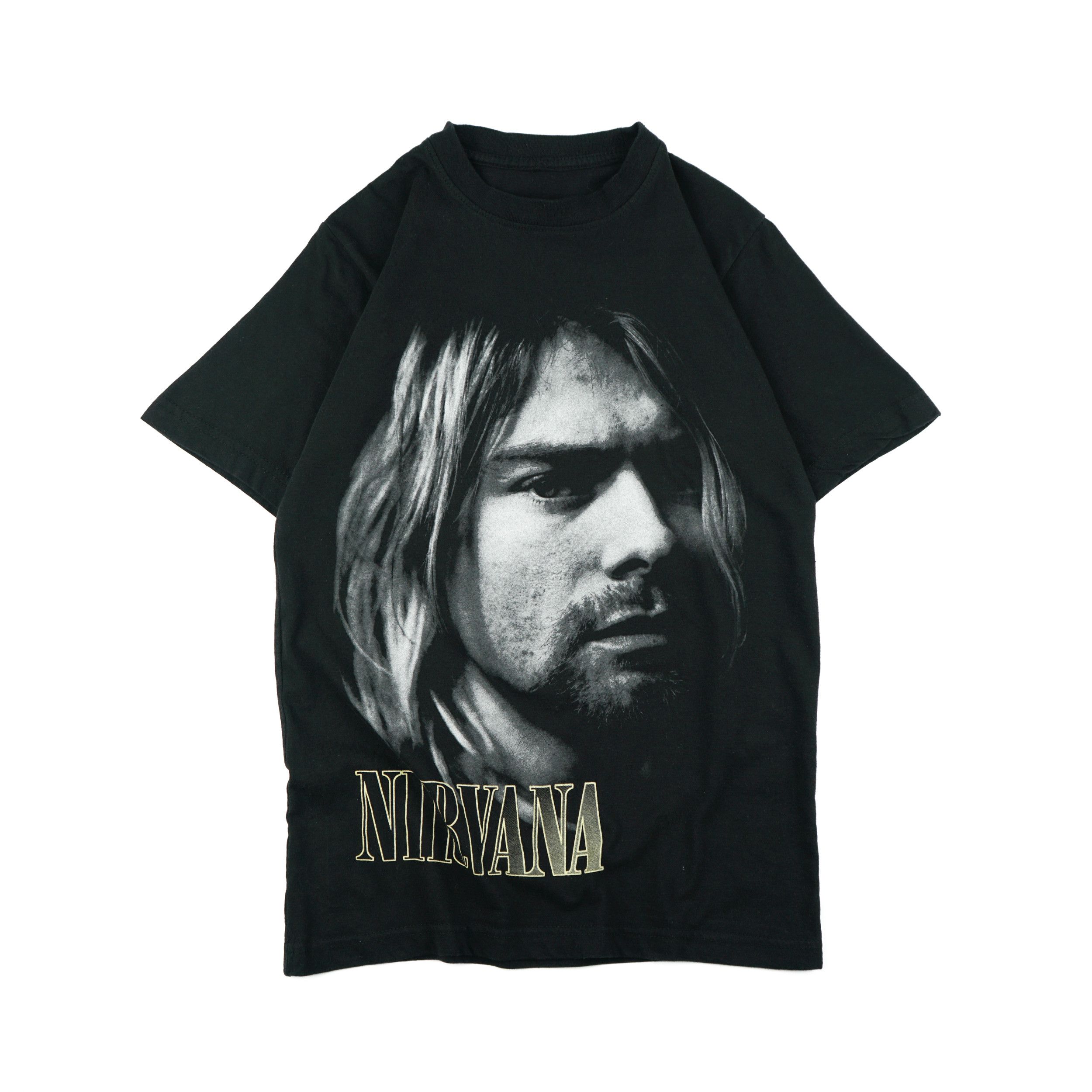 Band Tees × Nirvana × Vintage Vintage 90s Nirvana Kurt Cobain T-Shirt Size US XS / EU 42 / 0 - 1 Thumbnail