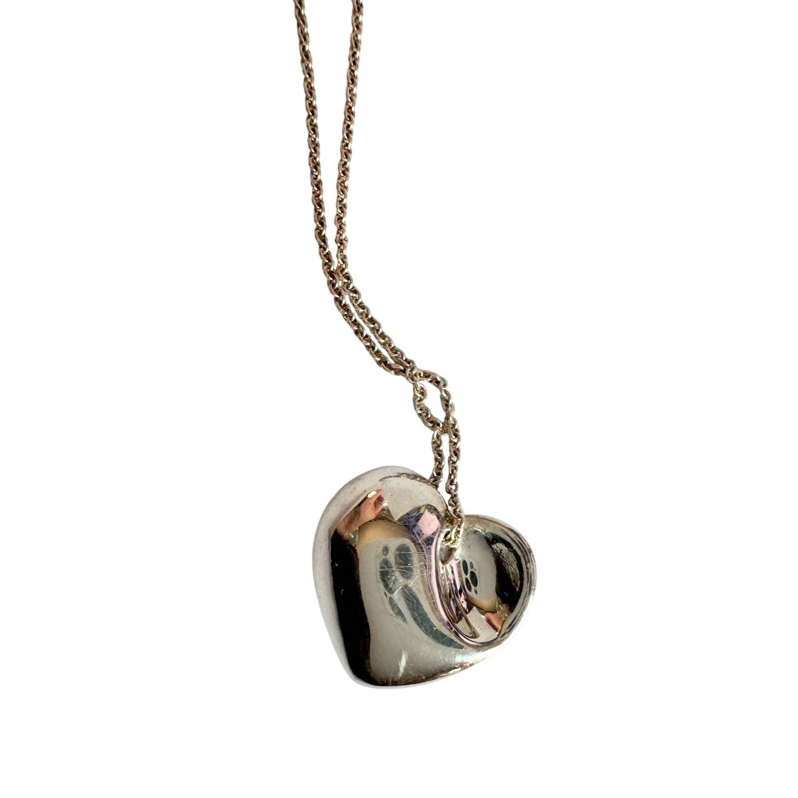 Tiffany & Co. Tiffany & Co Puffy Heart (or folded heart) Necklace - 15" Size ONE SIZE - 13 Thumbnail