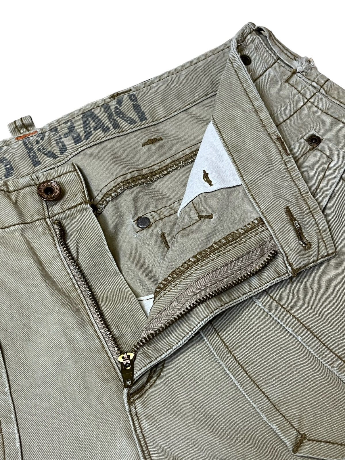Edwin SICK🔥EDWIN TYPE 505 KHAKI FLARE TACTICAL PANT Size US 34 / EU 50 - 8 Thumbnail