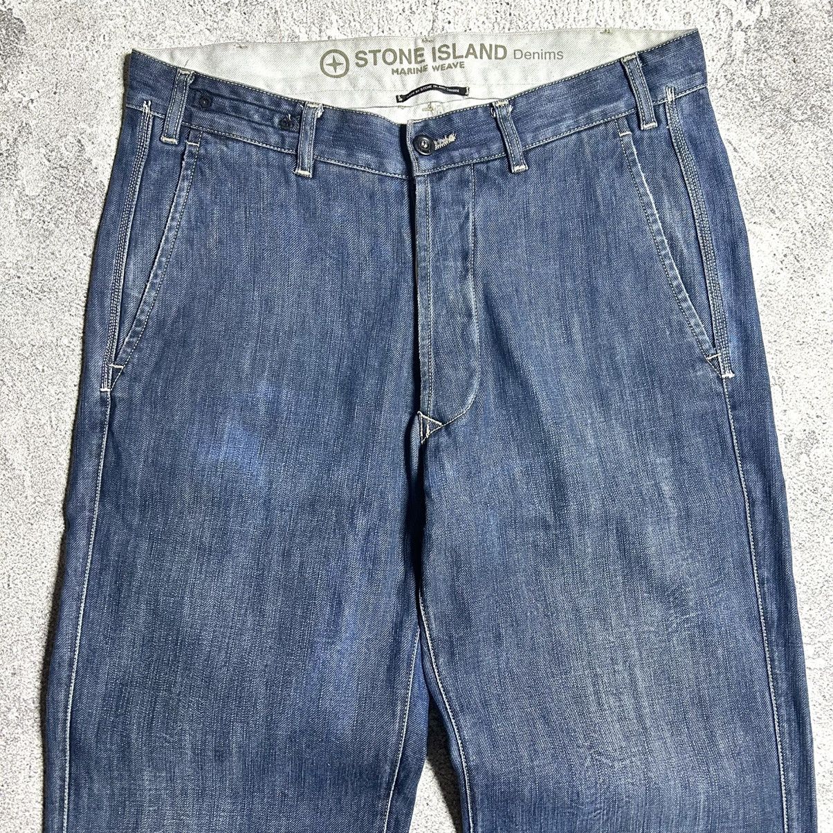 Stone Island Vintage 90s Stone Island Denim Pants Size US 34 / EU 50 - 7 Thumbnail
