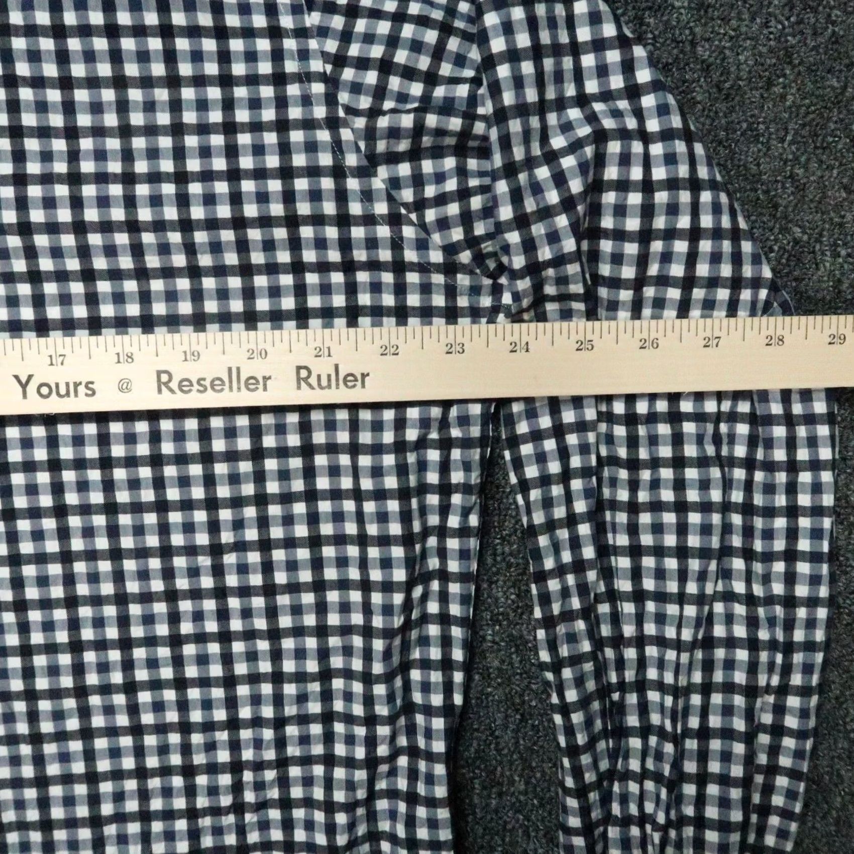 Etro ETRO Shirt Mens L White Black Blue Gingham Check Long Sleeve Button-Up Organic? (no) Size US L / EU 52-54 / 3 - 6 Thumbnail