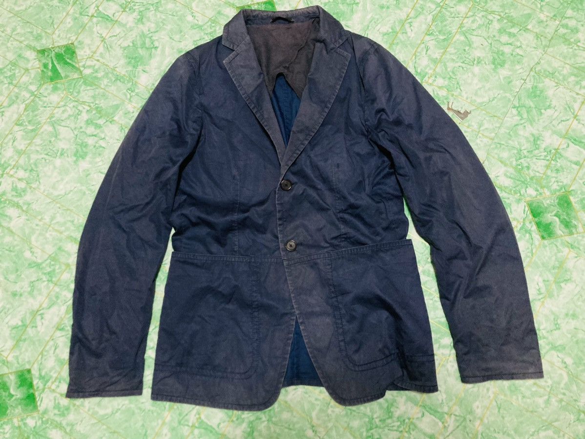 Designer × Indigo × Jil Sander Vintage Jil Sander Suit Jacket Indigo Size 44S - 1 Thumbnail