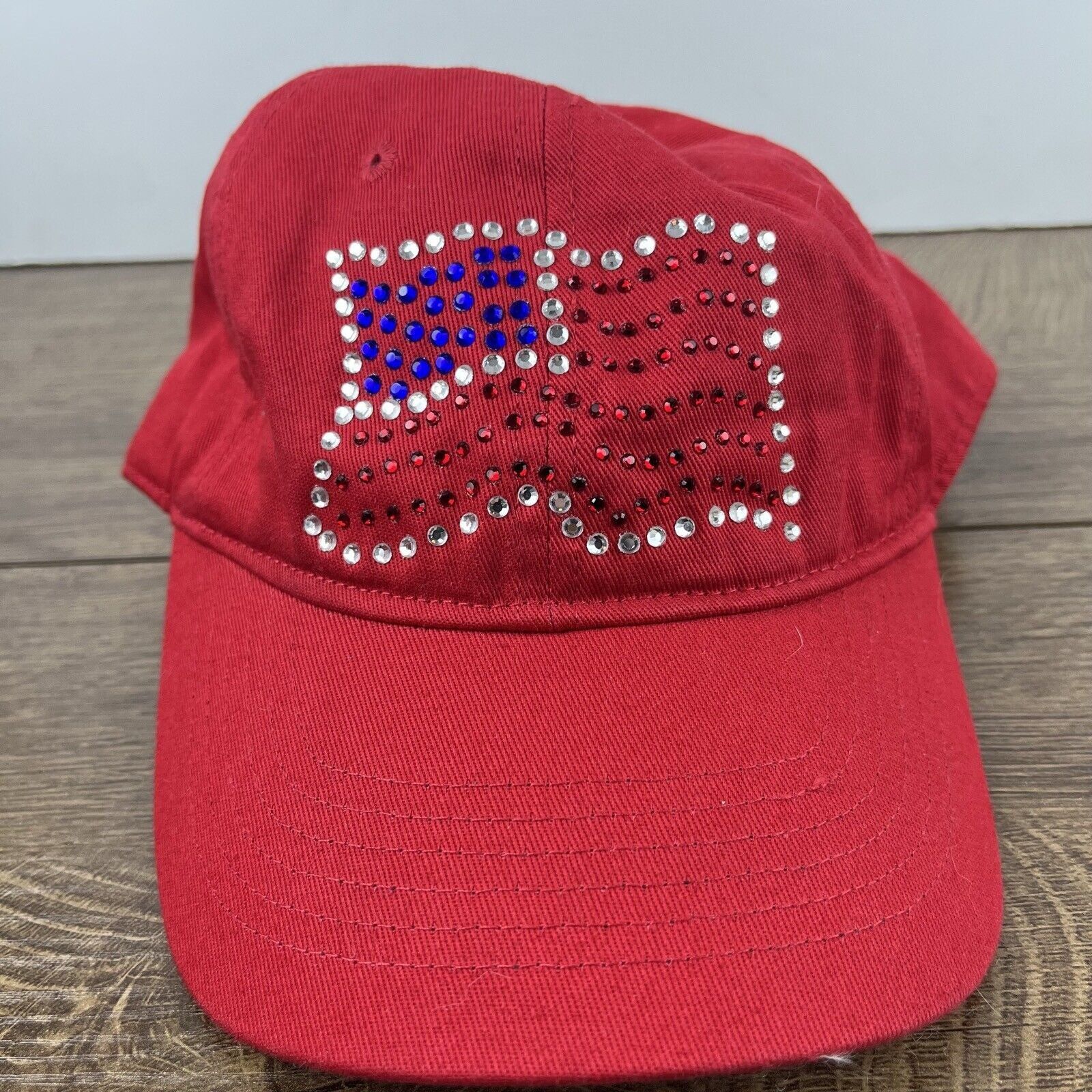 Other USA Flag Hat American Flag USA Hat Red Adjustable Hat Red Ad Size ONE SIZE - 5 Thumbnail