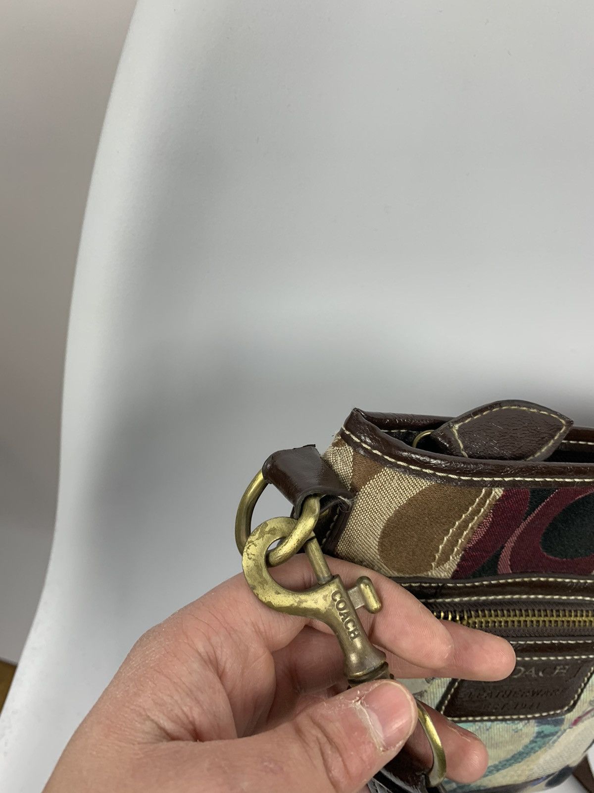 Coach Vintage Coach Leather Patchwork Shoulder Bag Y2K Size ONE SIZE - 7 Thumbnail