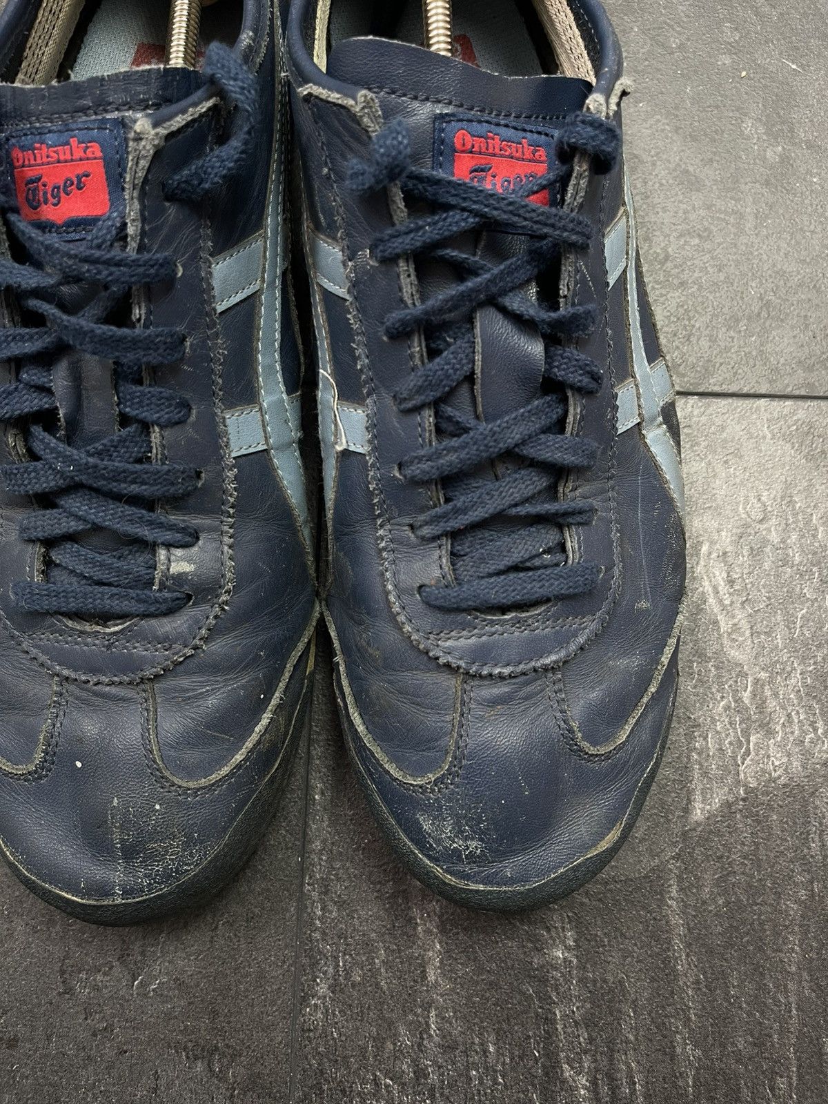 Asics × Japanese Brand × Streetwear Asics Tiger Onitsuka Leather Vintage Sneakers 90s Size US 12 / EU 45 - 7 Thumbnail