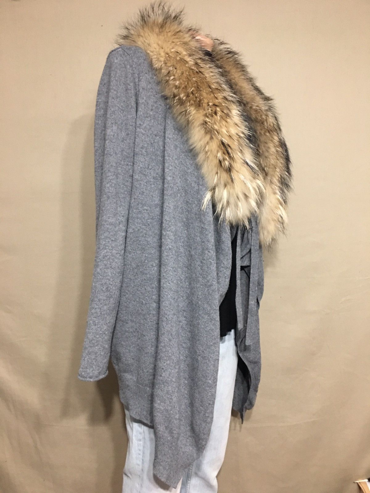 Designer Princess Goes Hollywood Cashmere Fur Cardigan Size EU 44 Size M / US 6-8 / IT 42-44 - 4 Thumbnail