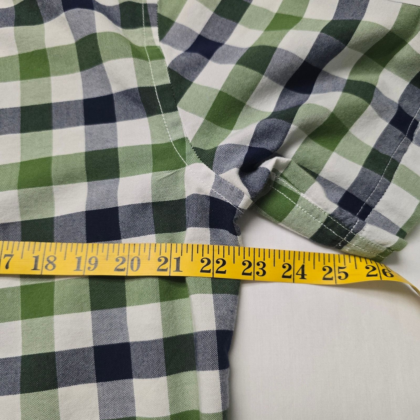 St. Johns Bay St Johns Bay Button Up L Green Blue Plaid Easy Care Shirt Size US L / EU 52-54 / 3 - 6 Thumbnail