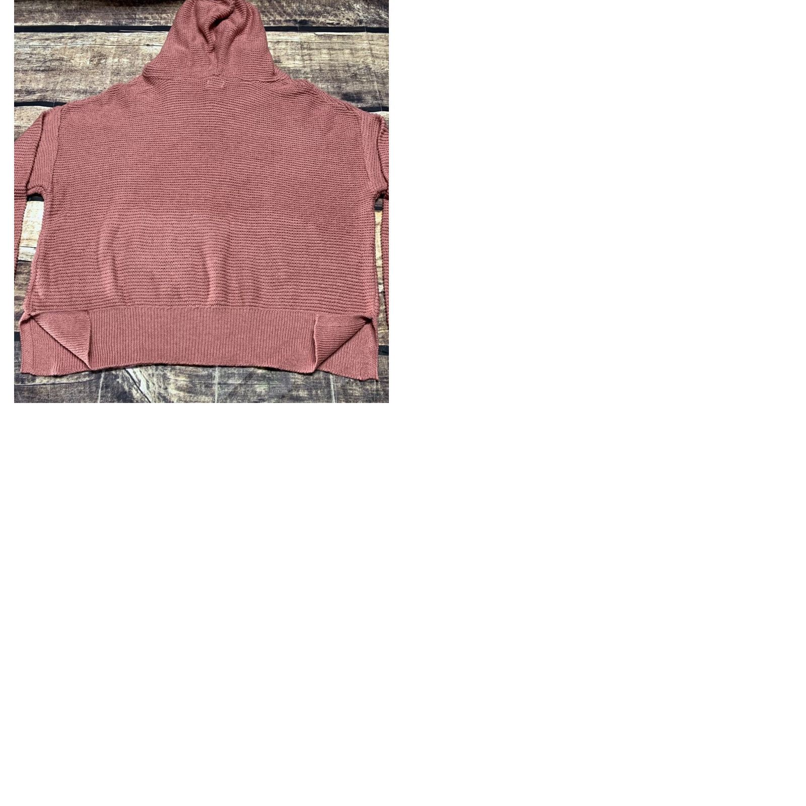 Vintage All in Motion Hooded Sweatshirt XL Womens Rose Red Long Sleeve Knit Cotton Blend NWT New with Tags Size XL / US 12-14 / IT 48-50 - 9 Thumbnail