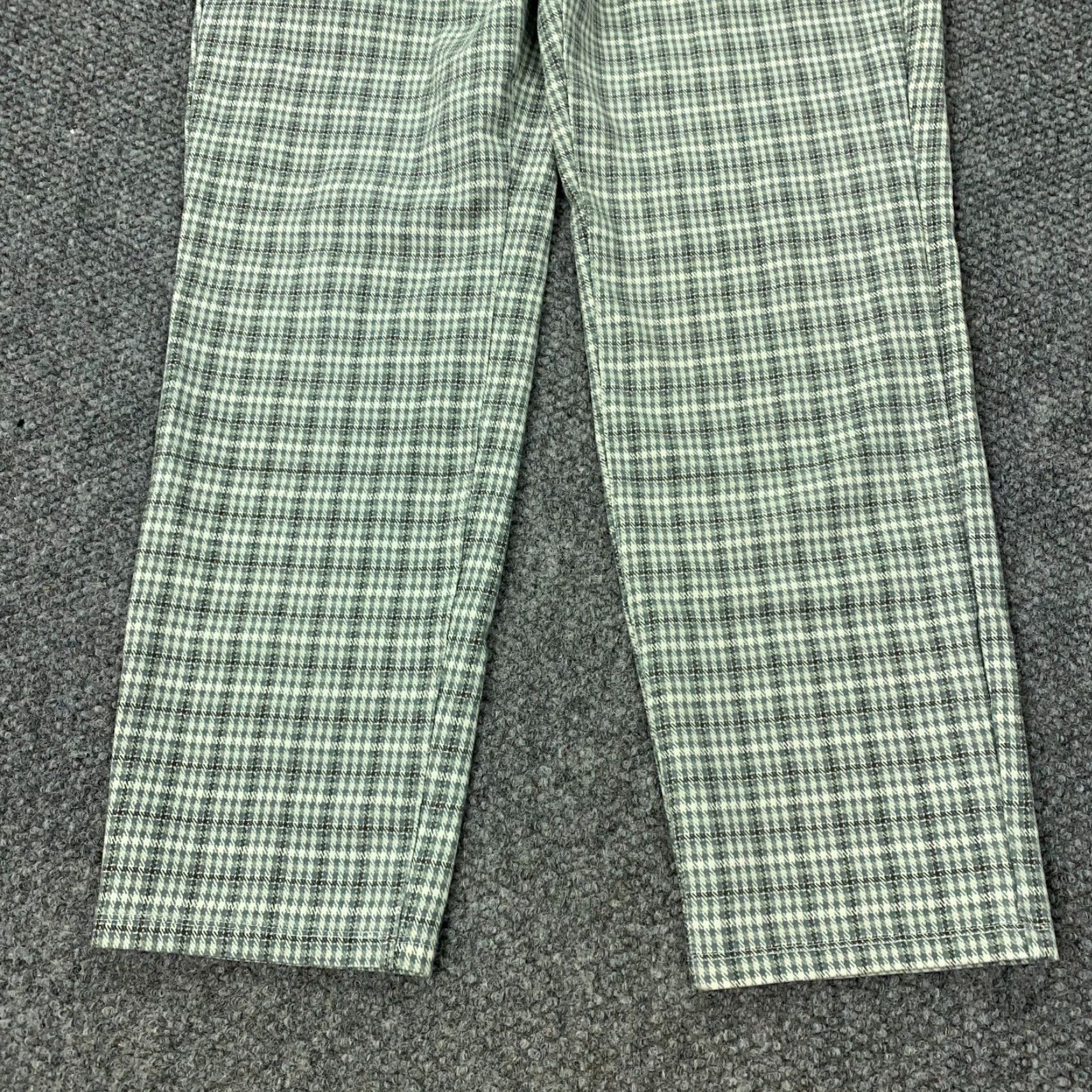 Vintage Liverpool Chino Pants Womens Size 12 Blue Houndstooth Stretch Mid Rise Regular Fit Size 32" / US 10 / IT 46 - 3 Thumbnail