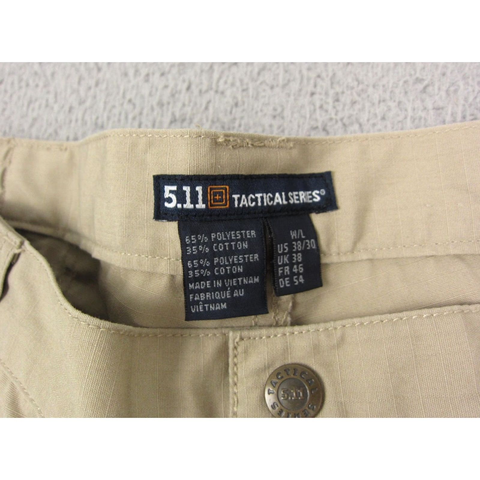 Vintage 5.11 Tactical Pants Cargo Beige Adult Regular 38 x 30 Mens Outdoor Work 5-Pocket Utility Canvas Jeans Man Mens Size US 38 / EU 54 - 4 Thumbnail