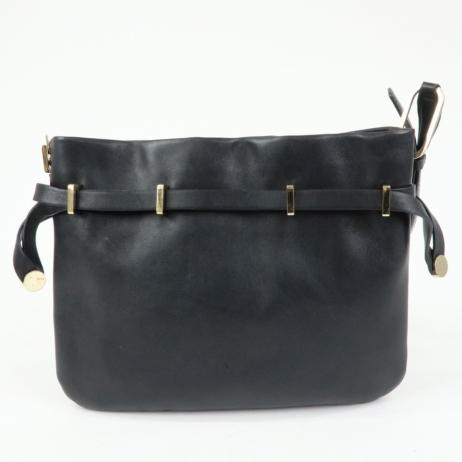 Tiffany & Co. Tiffany & Co. Logo Leather Shoulder Bag Black Size ONE SIZE - 2 Thumbnail