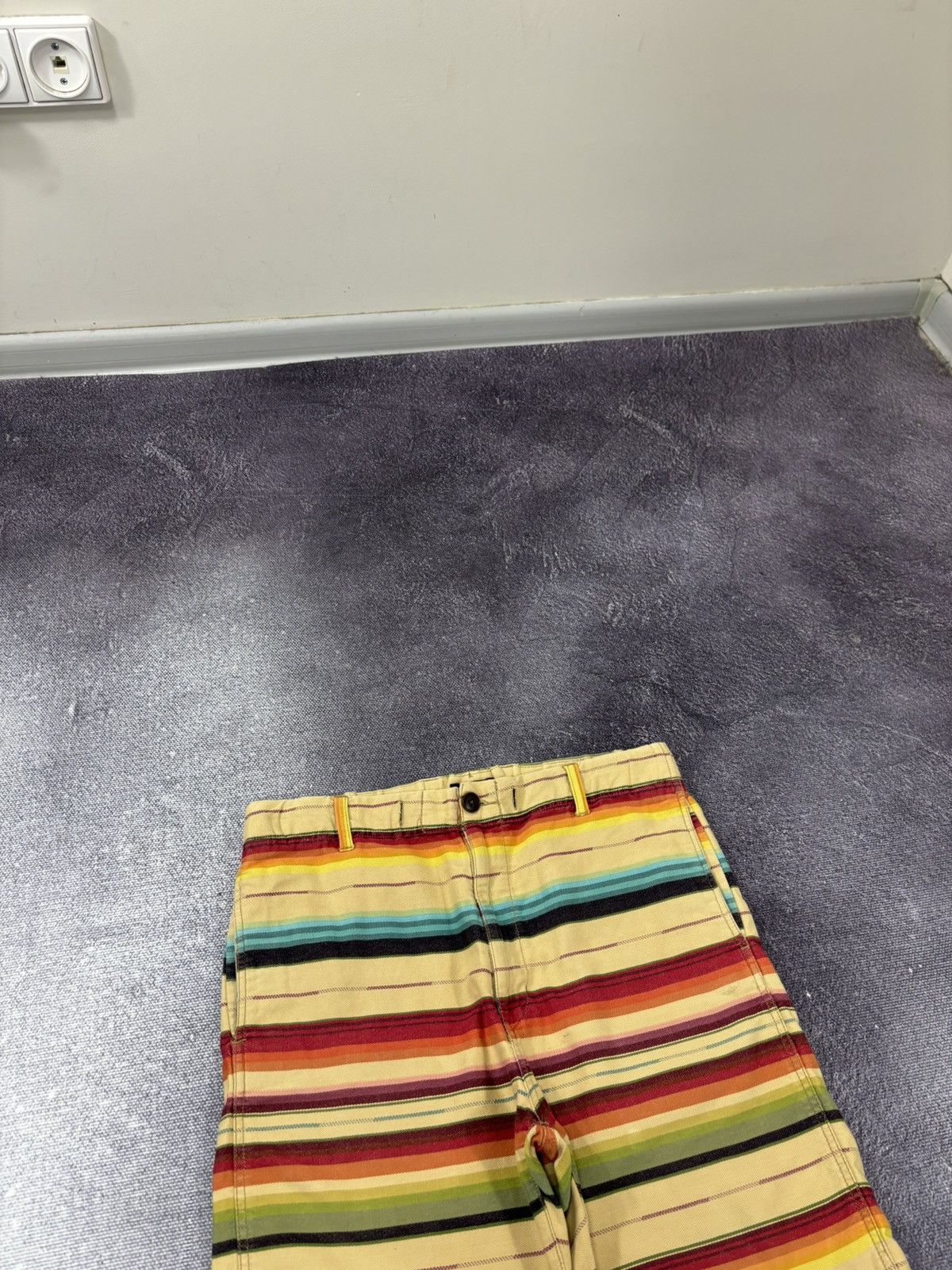 Japanese Brand Purple & Yellow Japanese Rare Multicolor Hype Shorts Size US 30 / EU 46 - 4 Thumbnail