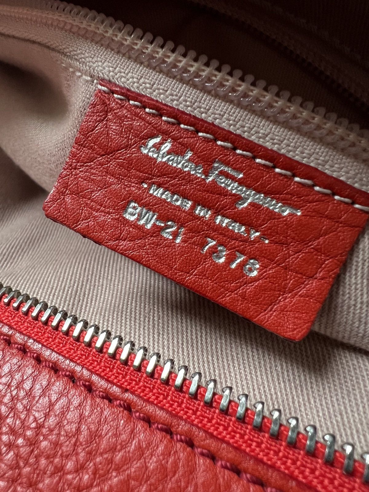 Salvatore Ferragamo × Vintage Salvatore Ferragamo Leather red bag Size ONE SIZE - 15 Thumbnail