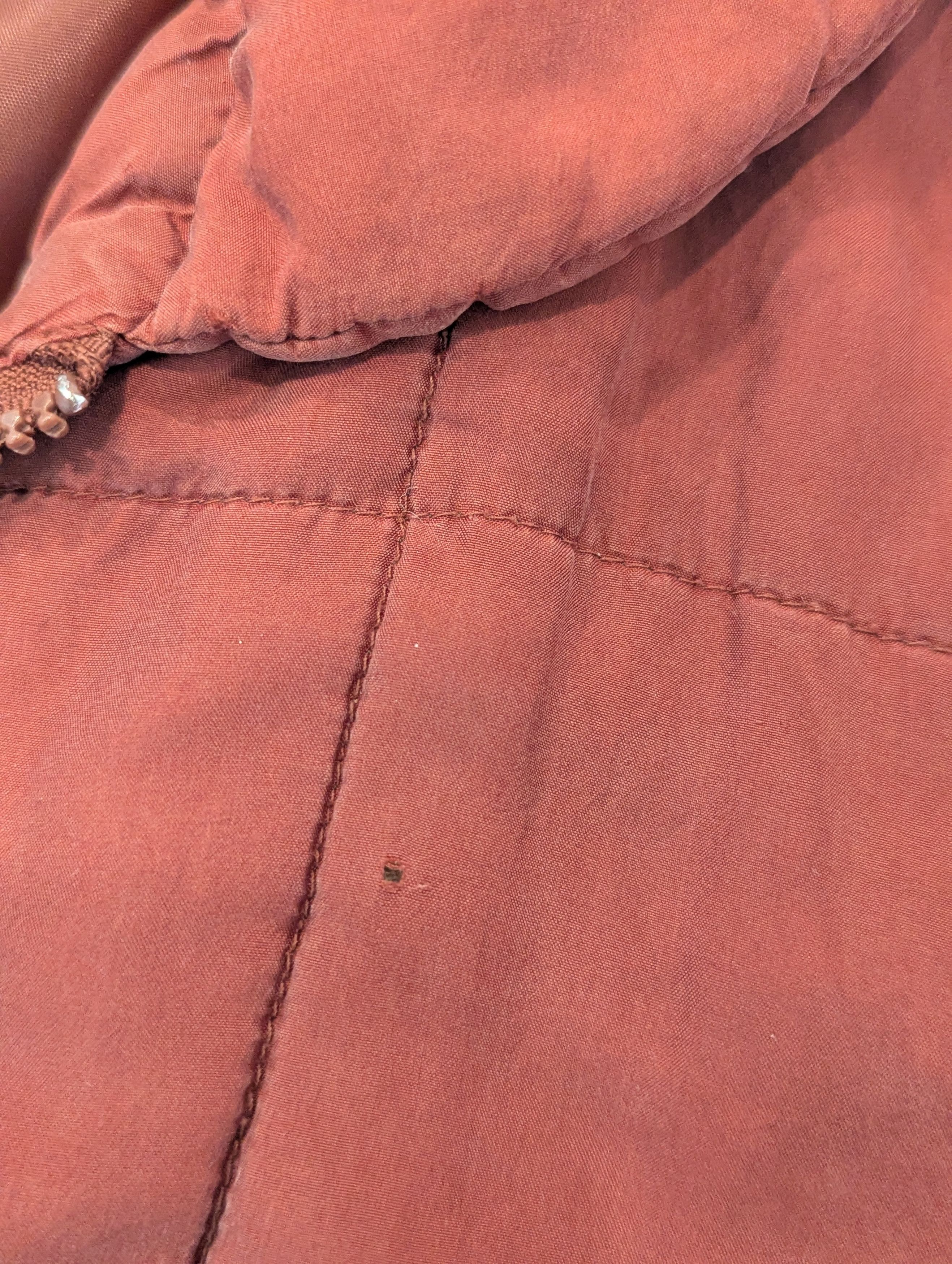 Other Vintage Bogari Studio Quilted Silk Jacket XL Maroon/Peach Size XL / US 12-14 / IT 48-50 - 7 Thumbnail