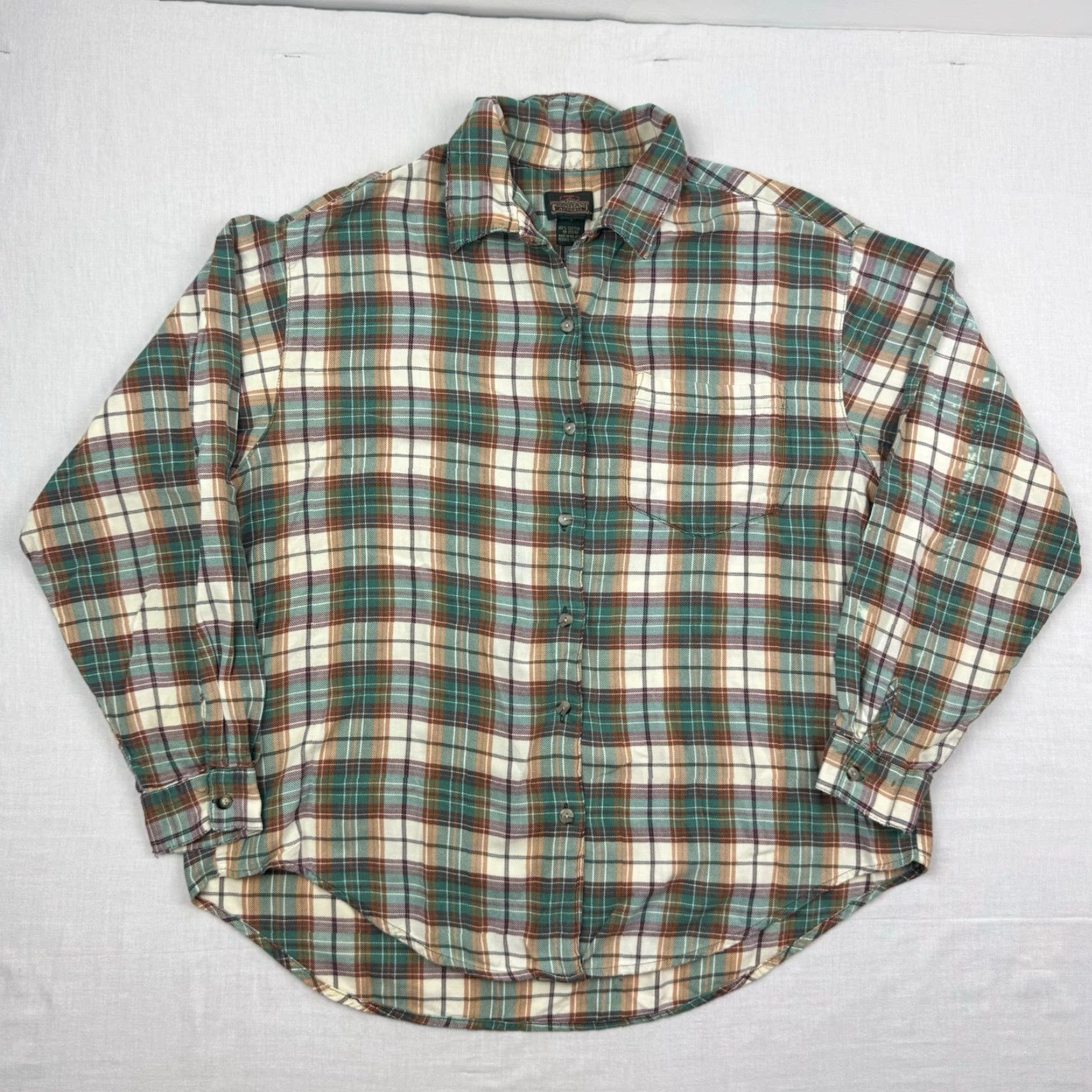 Vintage VINTAGE Greatland Shirt Adult L Green Plaid Button-Up Long Sleeve Outdoors Mens Regular 90s Classic Size US L / EU 52-54 / 3 - 2 Thumbnail