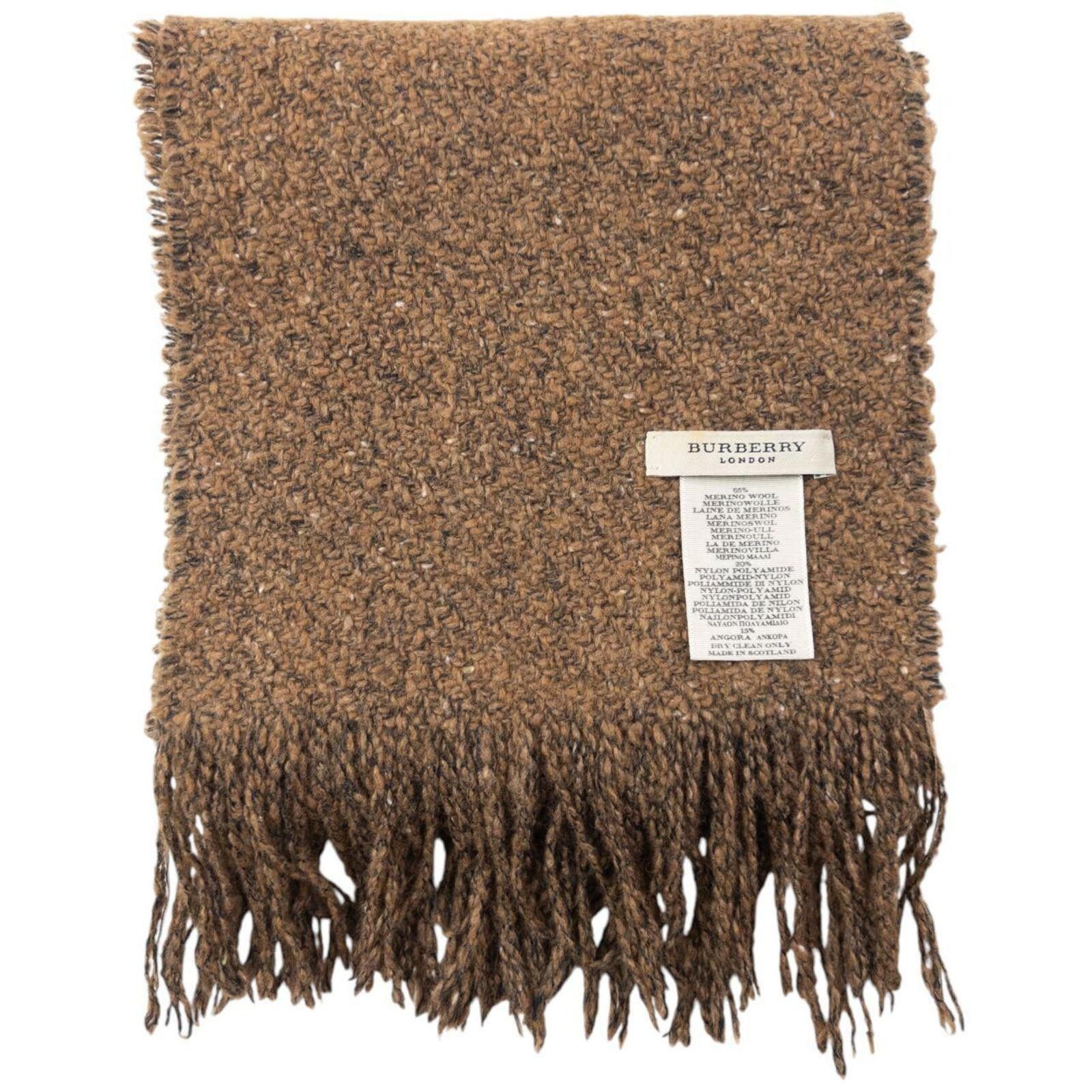 Burberry Vintage Burberry Wool Tassel Scarf Size ONE SIZE - 1 Thumbnail