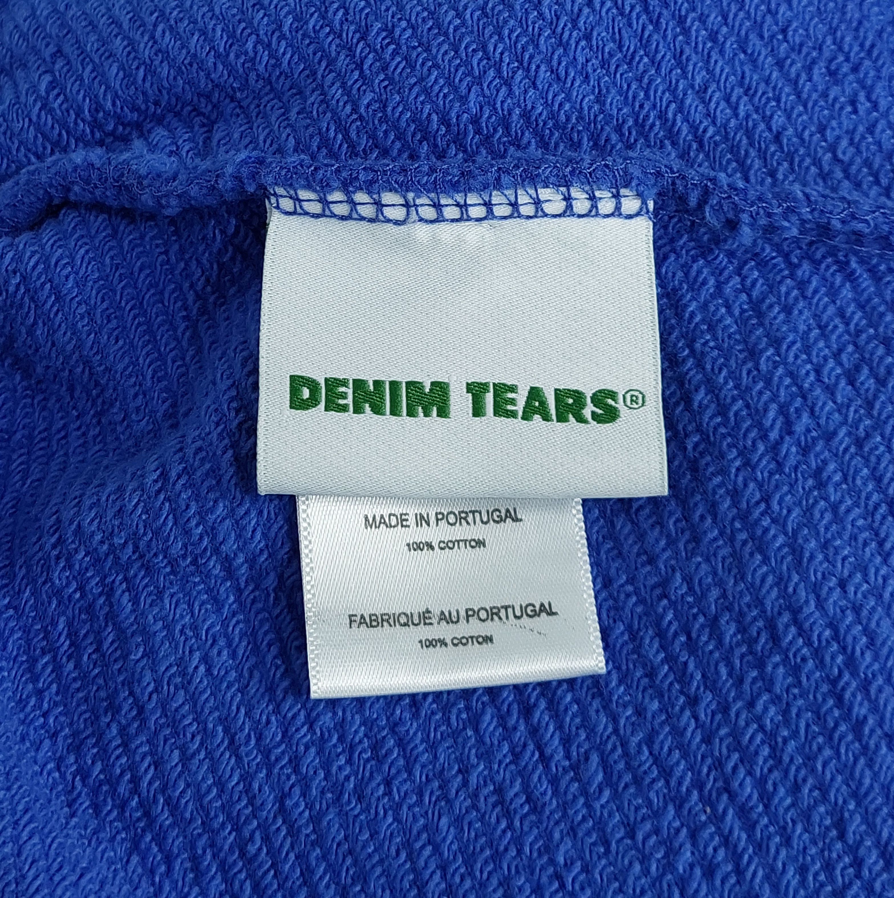 DENIM TEARS cotton wreath large sweatpants - blue L Size US 34 / EU 50 - 3 Thumbnail