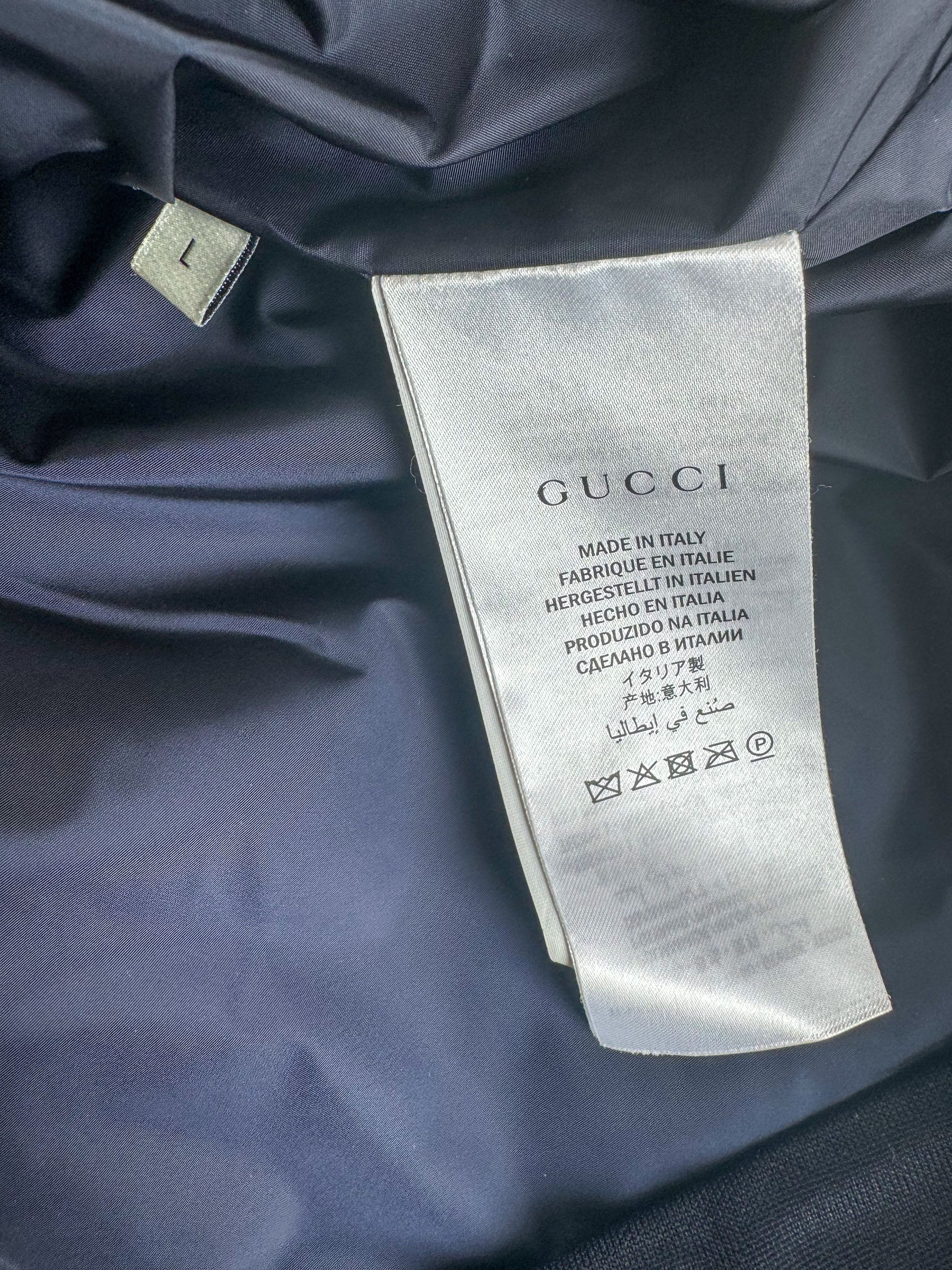 Gucci Gucci Beige GG Monogram Striped Windbreaker Size US L / EU 52-54 / 3 - 4 Thumbnail