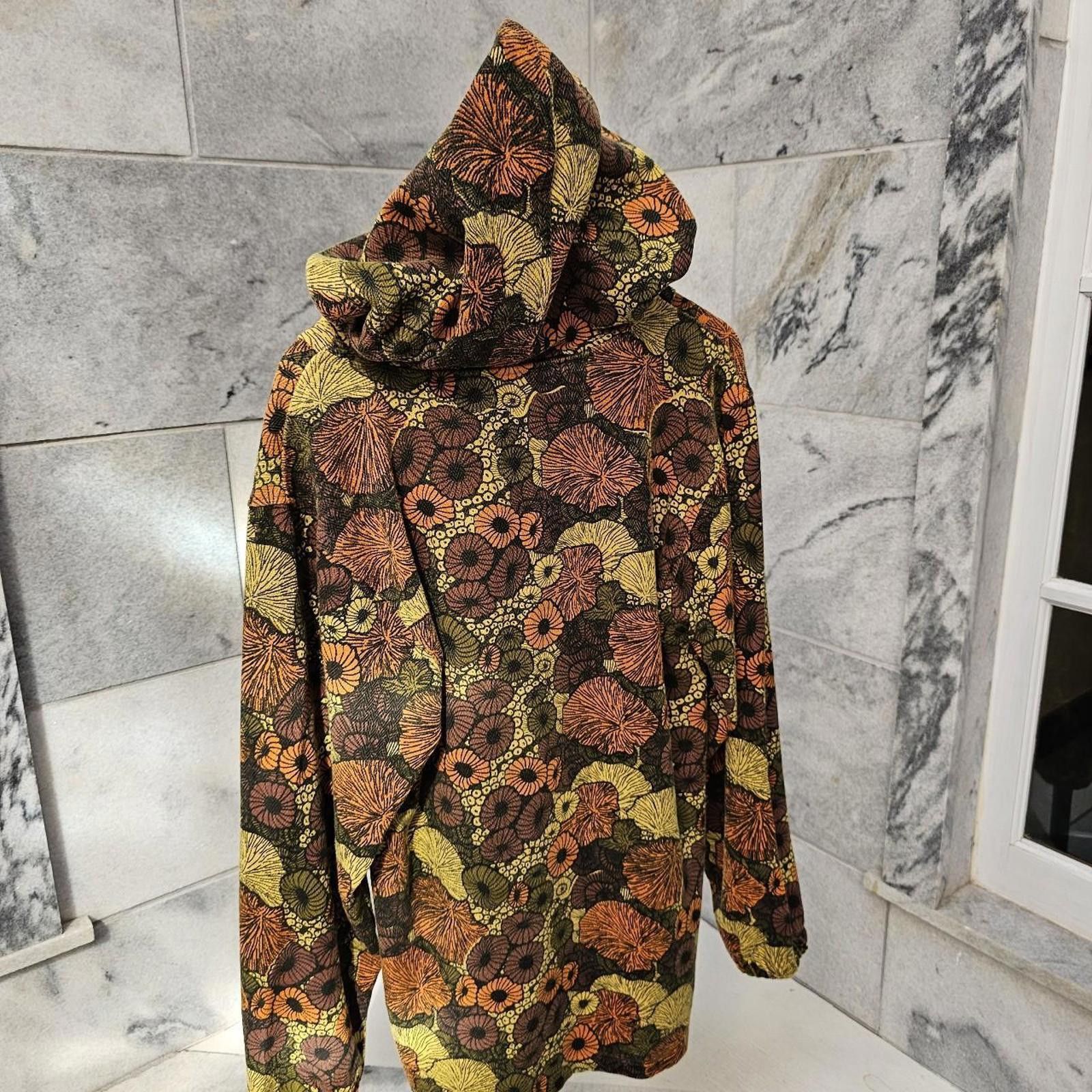Other Men's Brown, Yellow, Orange Floral Mushroom Hoodie Oversized Size US S / EU 44-46 / 1 - 5 Thumbnail