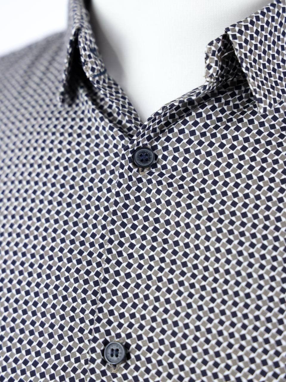IKKS IKKS Cotton shirt with geometric print Size US L / EU 52-54 / 3 - 6 Thumbnail