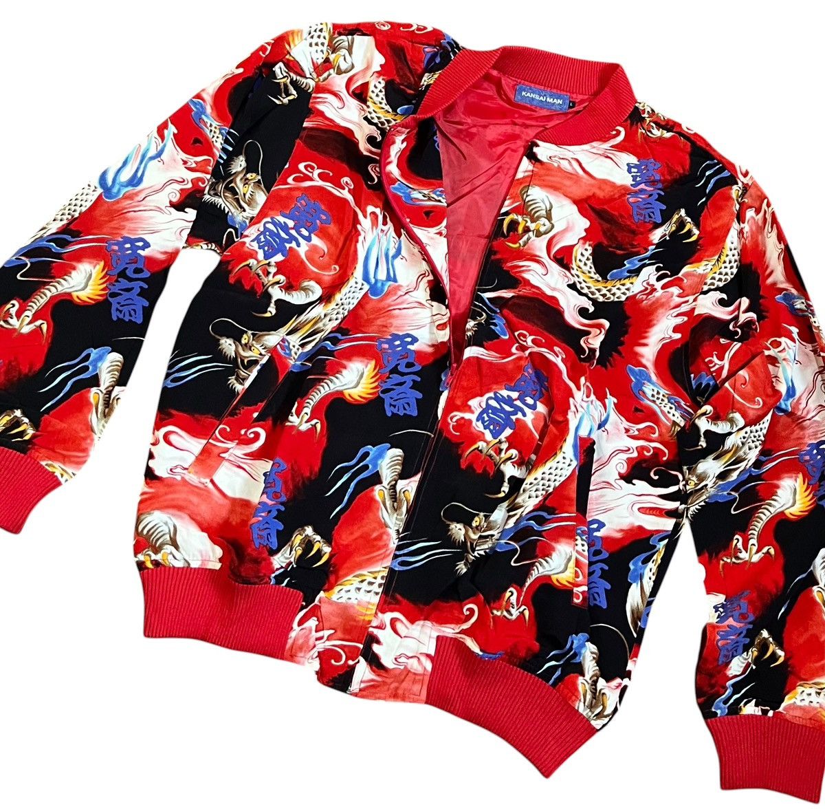 Kansai Yamamoto Vintage kansai yamamoto red dragon bomber jacket Size US L / EU 52-54 / 3 - 2 Thumbnail