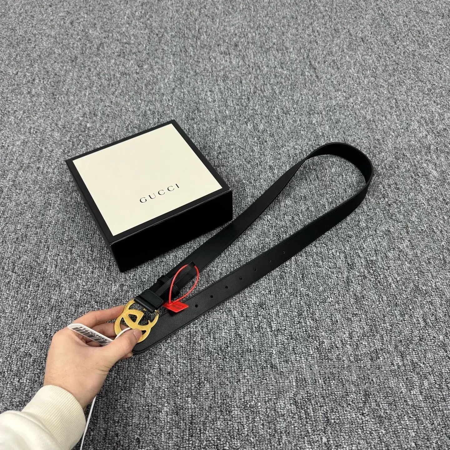 Gucci Guicci Dual-G Gold buckle, belt, leather belt| Size ONE SIZE - 4 Thumbnail