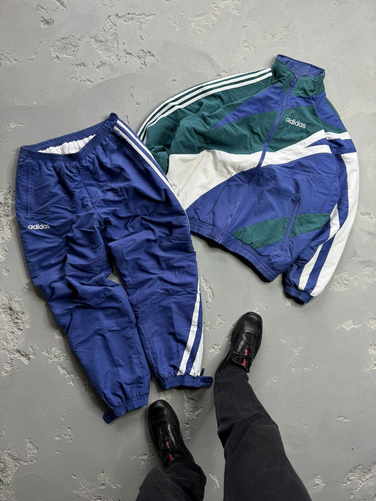 Adidas tracksuit nylon on sale