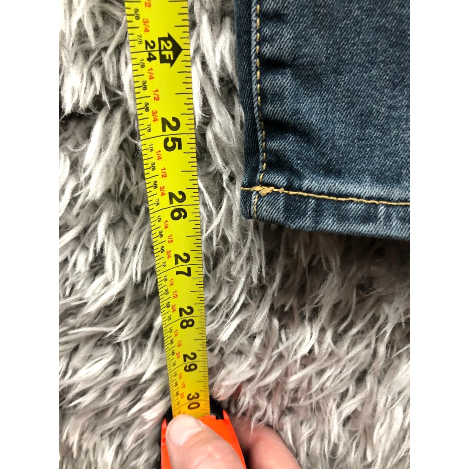 Vintage Universal Thread High Rise Skinny Jeans Size 00 Womens Dark Wash Blue Denim Size 24" / US 00 / IT 34 - 3 Thumbnail