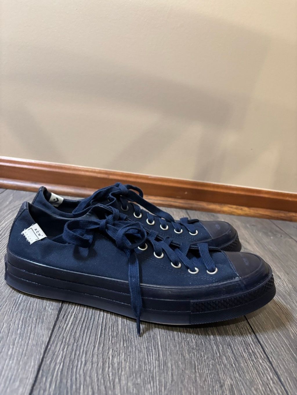 Converse Converse x ACW CNVS Navy Low 10.5 NWOT Size US 10.5 / EU 43-44 - 14 Thumbnail