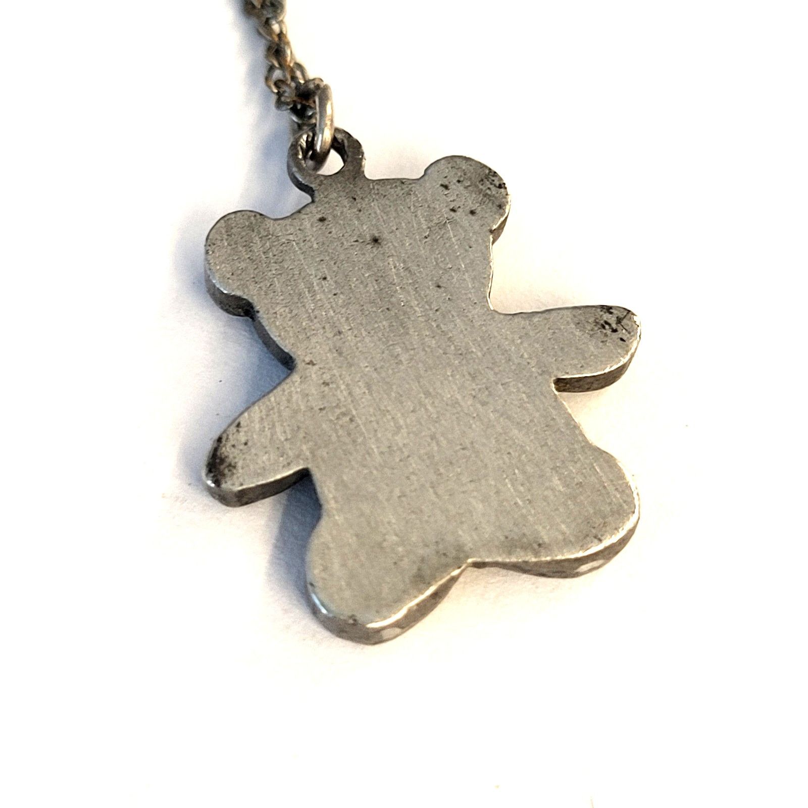 Other Sterling Silver Teddy Bear Earrings with Necklace Set Size ONE SIZE - 8 Thumbnail